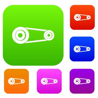 Mekanik kemer renk koleksiyonu ayarla