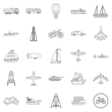 Hava taşıma simgeler kümesi, anahat stili