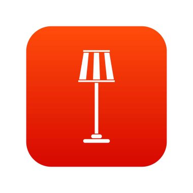 Zemin lamba simgesi dijital kırmızı