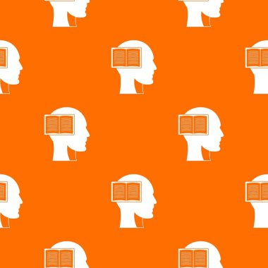 Baş açık kitap ile Dikişsiz desen