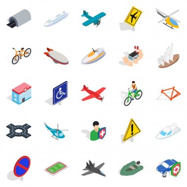 Kira taşıma simgeler kümesi, izometrik stili