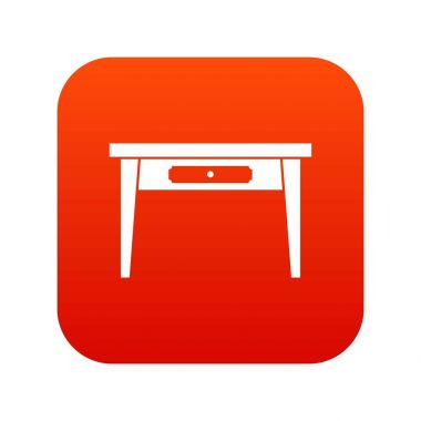 Ahşap masa simgesi dijital kırmızı