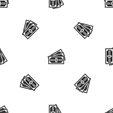 Üç dolar faturaları sorunsuz siyah desen