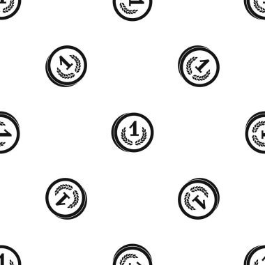 Madeni para desen sorunsuz siyah