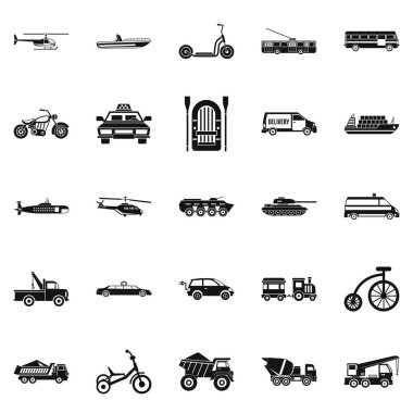 Ferriage Icons set, basit tarzı