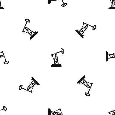 Petrol sondaj platformu desen sorunsuz siyah