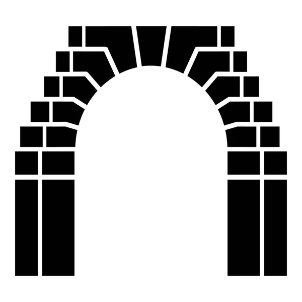 Icono de arco de ladrillo, estilo simple — Vector de stock