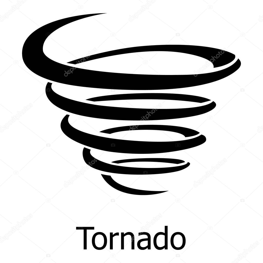 Tornado icon. Simple illustration of tornado vector icon for web