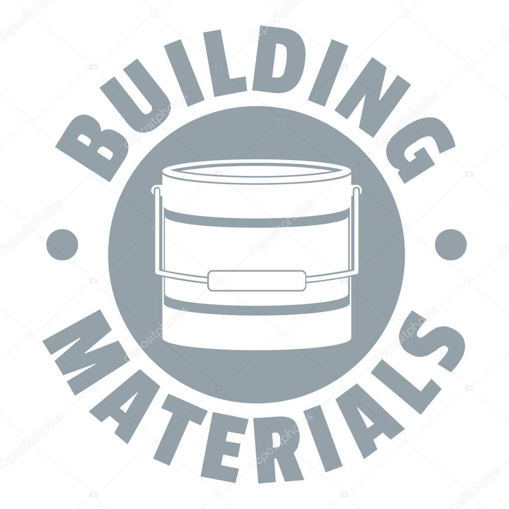 Building material logo. Simple illustration of building material vector logo for web