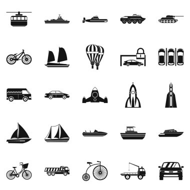 Taşıma simgeler kümesi, basit tarzı ile teslim