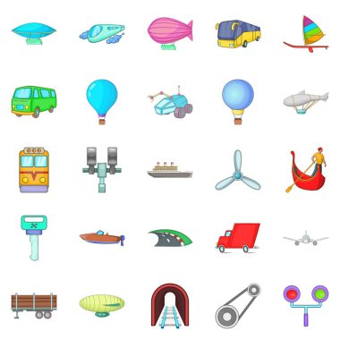 Portage Icons set, karikatür tarzı