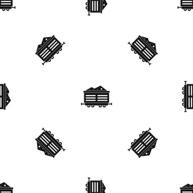 Tren waggon kömür desen sorunsuz siyah