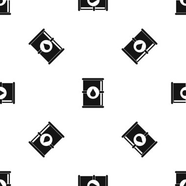 Varil petrol desen sorunsuz siyah