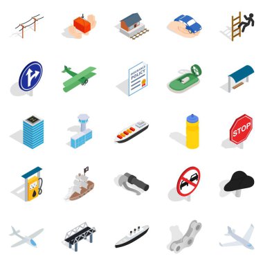 Simgeler kümesi, izometrik stili taşımak