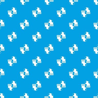 Kesintisiz mavi bebek çorap desen