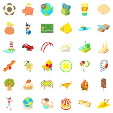 Akrobat simgeleri seti, çizgi film biçimi