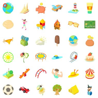 Sunum simgeler kümesi, karikatür tarzı