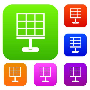 Güneş pili renk koleksiyonu ayarla