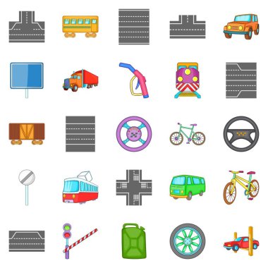 Rota Icons set, karikatür tarzı