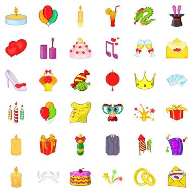 Maske simgeler kümesi, karikatür tarzı