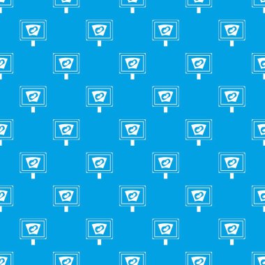 Ultrason bebek anne rahmine desen kesintisiz mavi