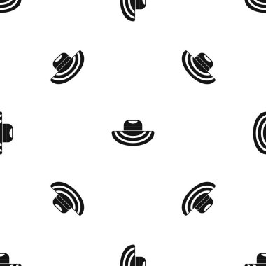 Kadın plaj şapka model sorunsuz siyah