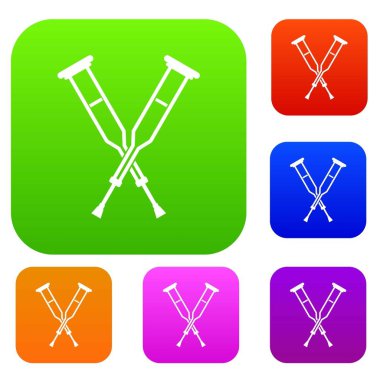 Koltuk değneği renk koleksiyonu ayarla