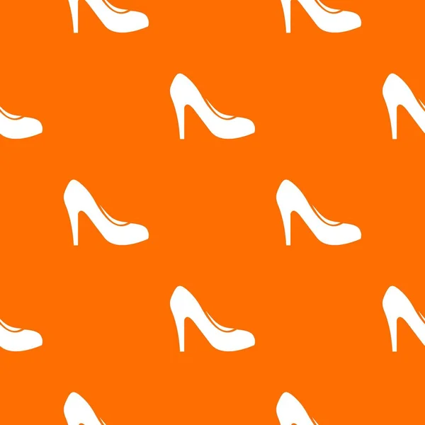 Kvinnor skor med klackar mönster sömlös — Stock vektor