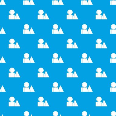 Tuğla Desen kesintisiz mavi kutu