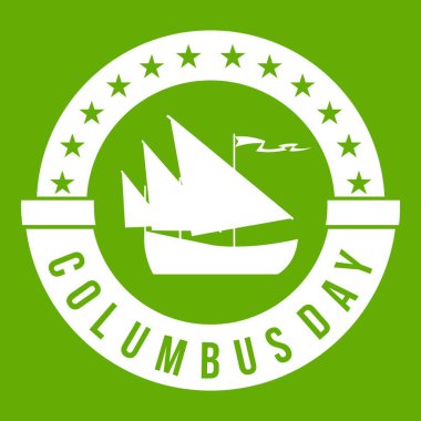 Kolomb Günü simgesi yeşil