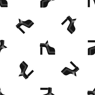 Kadın Ayakkabı desen sorunsuz siyah