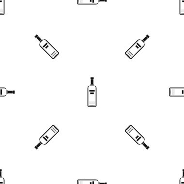 Şişe votka desen sorunsuz siyah