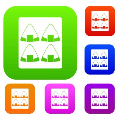 Suşi renk koleksiyonu ayarla