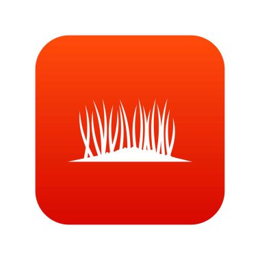 Zemin simgesi dijital kırmızı çimen