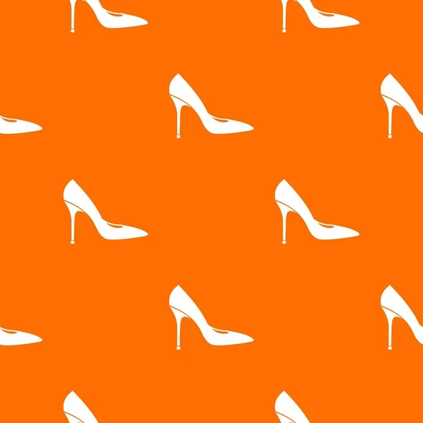 Chaussure femme avec motif à talons hauts sans couture — Image vectorielle