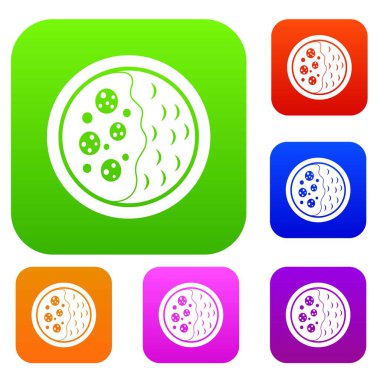 Asya çorba renk koleksiyonu ayarla