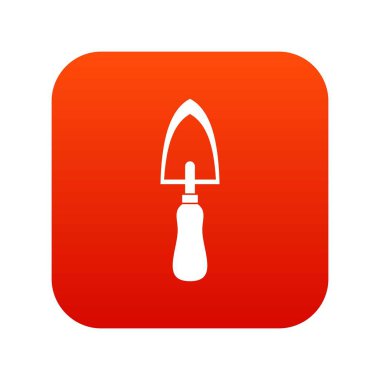 Bahçe malası simgesi dijital kırmızı