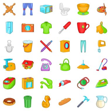 Oklava Icons set, karikatür tarzı