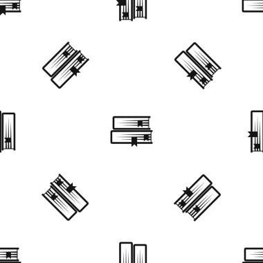 İki kitap desen sorunsuz siyah