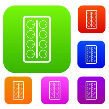 Sulu boya renk koleksiyonu ayarla