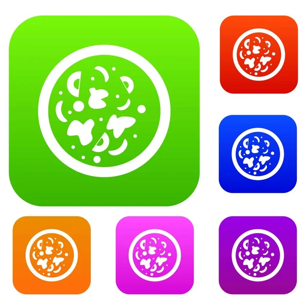 Asian hot dish set color collection