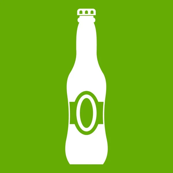 Butelka piwa ikonę zielonej — Wektor stockowy