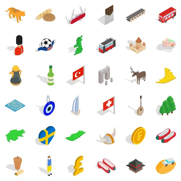 Vatan Icons set, izometrik stili