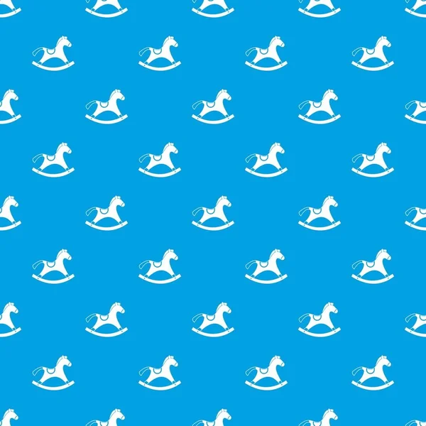 Sallanan at desen kesintisiz mavi