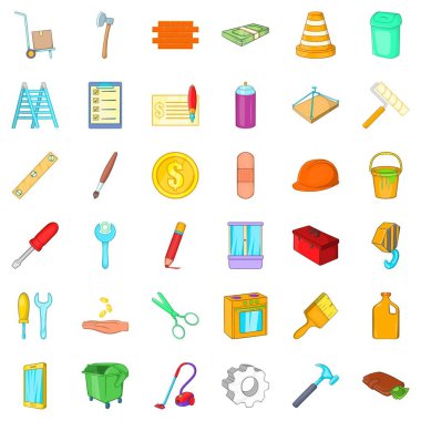Tornavida Icons set, karikatür tarzı