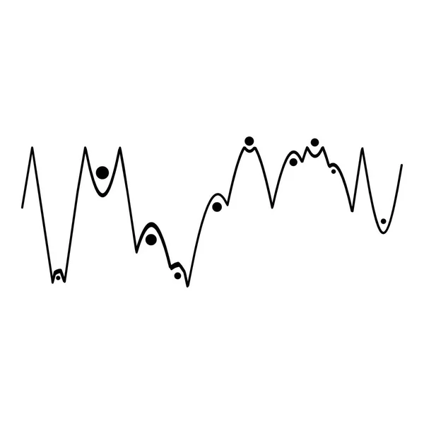 Піктограма елемента звукового еквалайзера, простий чорний стиль — стоковий вектор