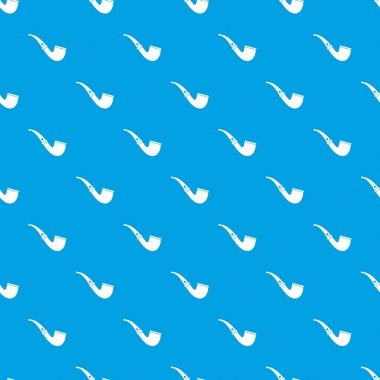 Sigara boru desen kesintisiz mavi