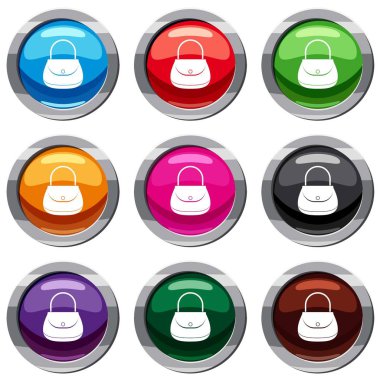 Kadın çanta 9 koleksiyonu ayarla