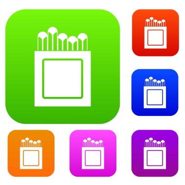 Boya kalemi renk koleksiyonu ayarla