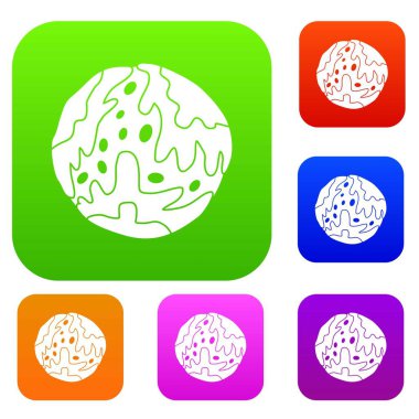 Küçük gezegen renk koleksiyonu ayarla